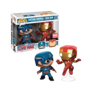 Funko Pop! Marvel Captain America & Iron Man Civil War 2-Pack (Collector Corps Exclusive) [Condition 710]