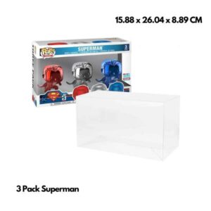 Pop Protector voor 3 Pack Superman 15.88 x 26.04 x 8.89 CM [0.5mm]