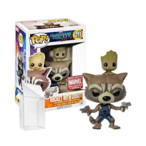 Funko Pop! Guardians of the Galaxy Vol. 2 - Rocket With Groot #211 Marvel Collector Corps [7/10]